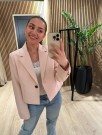 SLCORINNE CROPPED BLAZER PEACH thumbnail