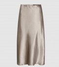 SATIN SKIRT TAUPE thumbnail