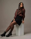 VANDA BLOUSE BROWN thumbnail