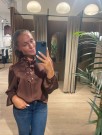 VANDA BLOUSE BROWN thumbnail