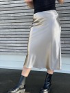 SATIN SKIRT TAUPE thumbnail