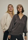 BLISS BLOUSE GREY  thumbnail