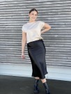 SATIN SKIRT BLACK thumbnail