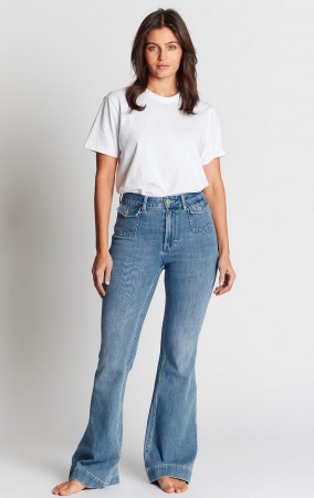 CATRINE JEANS  30 LENGDE LIGHT BLUE 