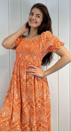 ZORA DRESS ORANGE