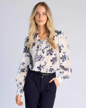 OLIVIA BLOUSE BLUE