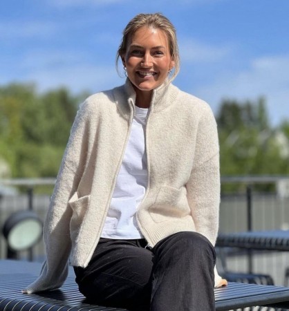 SLFSIA Zip CARDIGAN BIRCH