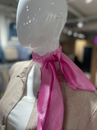 PINK SATIN SCARF
