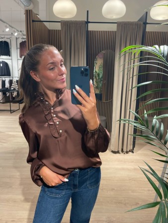 VANDA BLOUSE BROWN