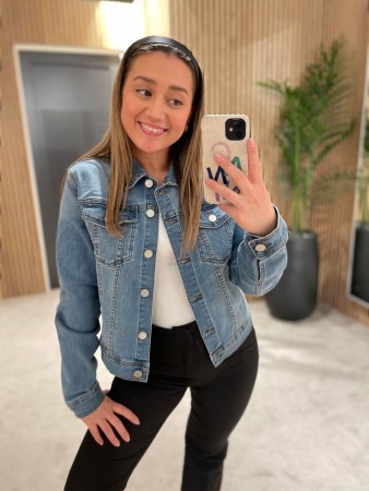 VINEED JEANS JACKET washed blue 