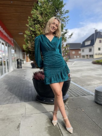 ALYSSA SPARKLE  SEA GREEN