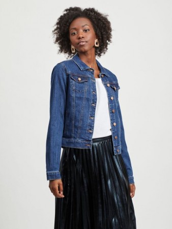 VISHOW DENIM JAKKE DARK BLUE