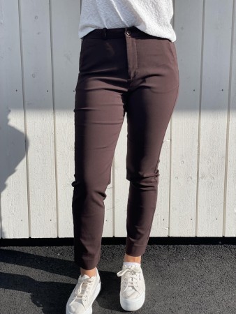 SOLVEJ ANKLE PANT BROWN