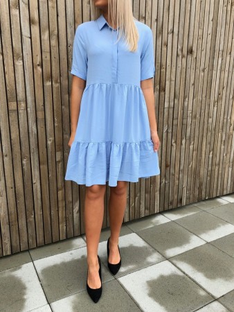 sisters point gloss dress light blue