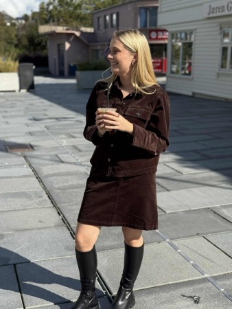 FQCORDY SKIRT BROWN