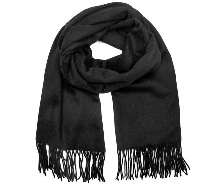 WOOL SCARF BLACK