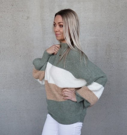 IBEN GENSER GREEN/BEIGE
